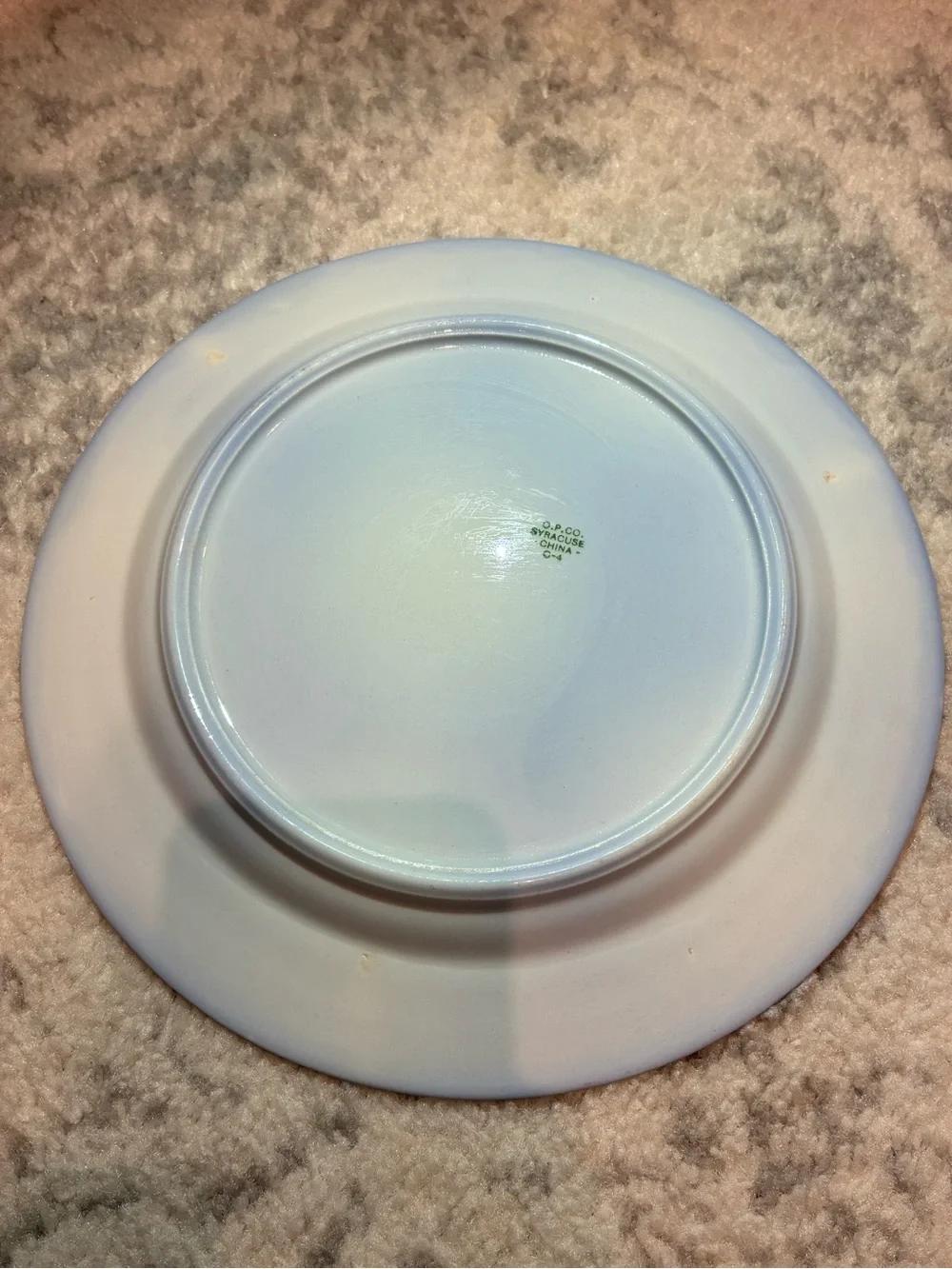Antique Syracuse China Cobalt Blue & Gold Gilt Plate 10”